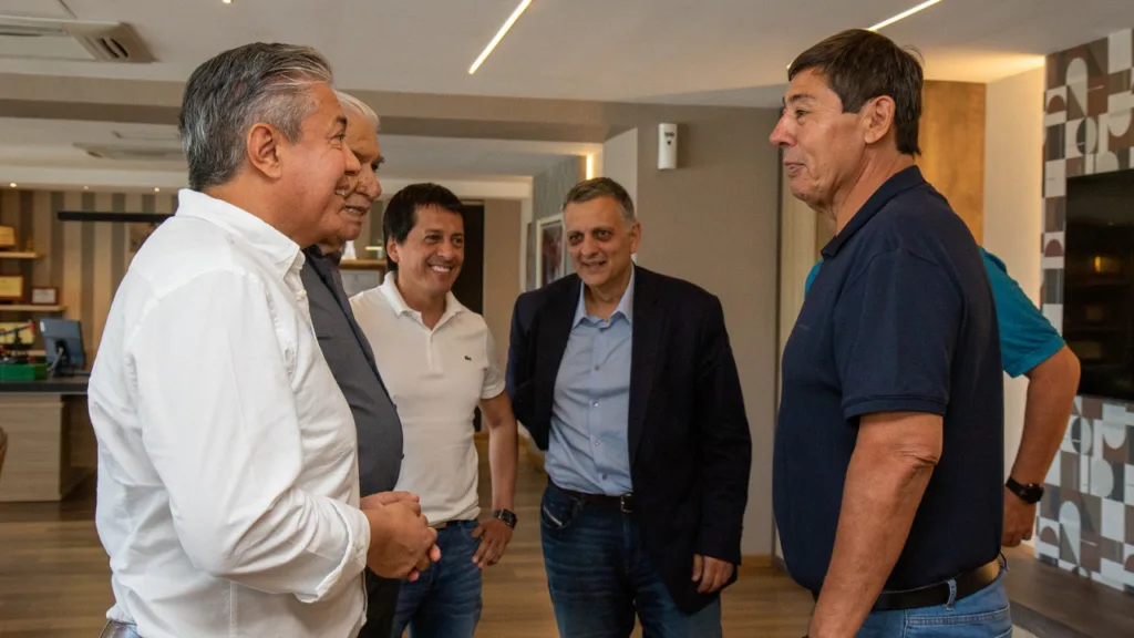 Figueroa, en uno de los primeros encuentros que tuvo con Rucci en 2024.